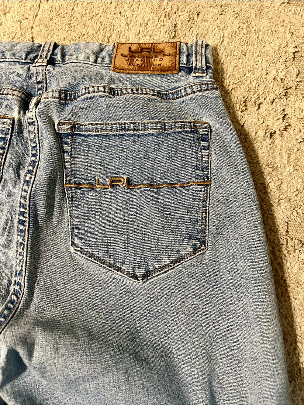 Vintage 98% Cotton Lauren Ralph Lauren Light Wash Jeans